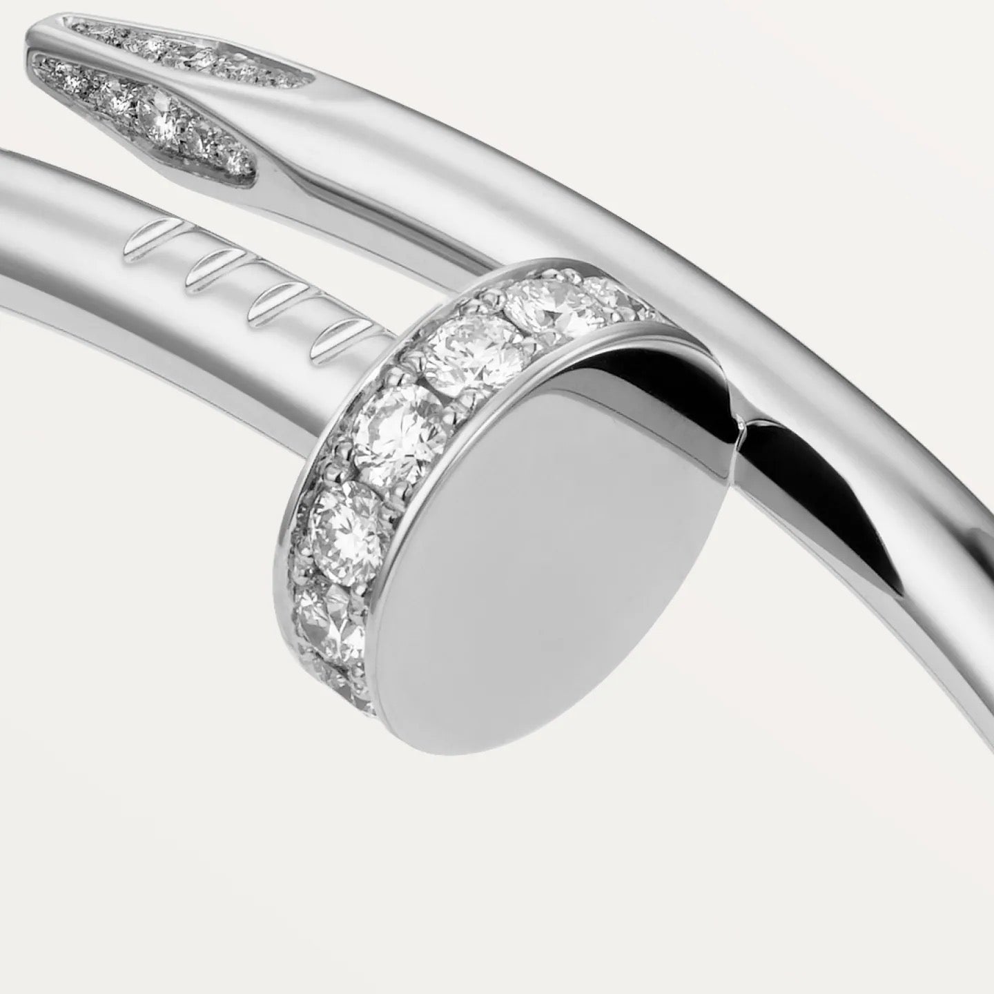 JUSTE UN CLOU ARMREIF, KLASSISCHES MODELL, MIT DIAMANTEN